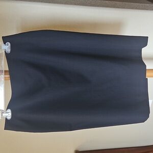 Talbots, Black Pinstripe Pencil Skirt, Size 8